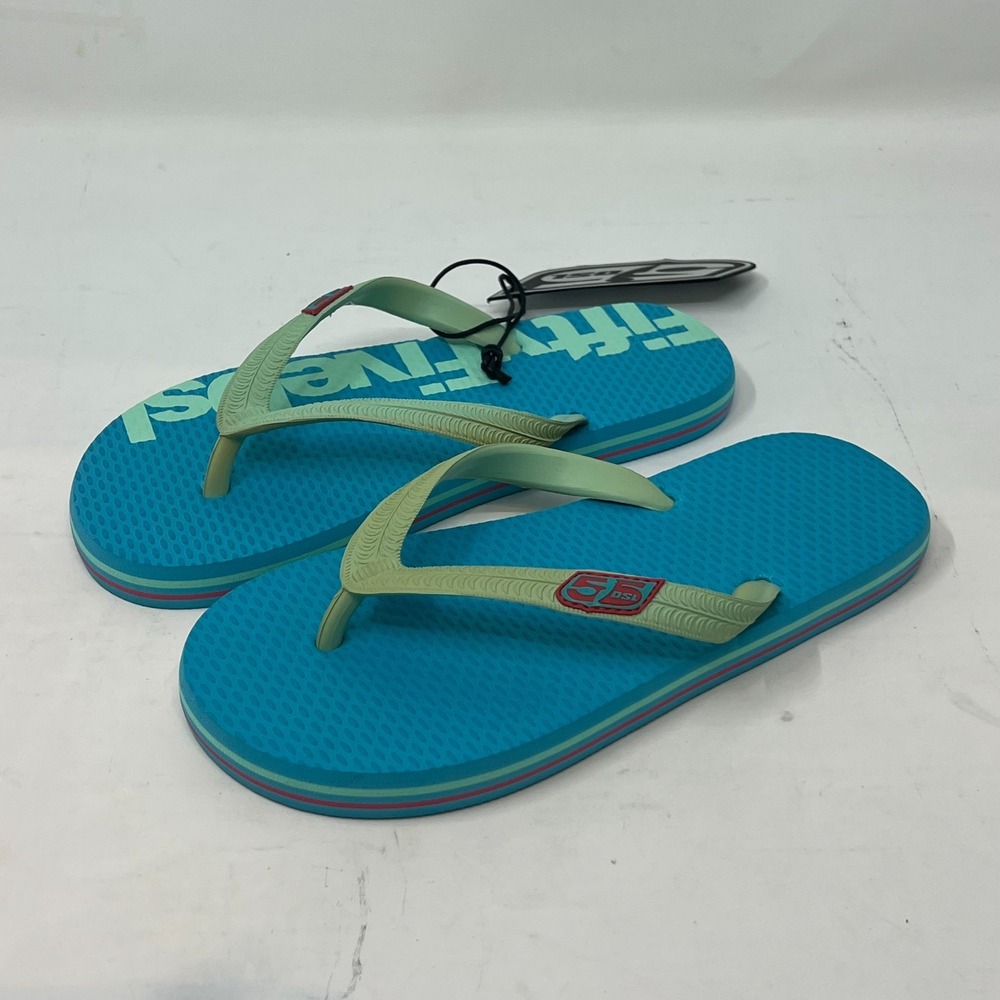 Diesel 55DSL Unisex Flip Flop Beach Sandals Blue Women's US Size 6‎ VTG New